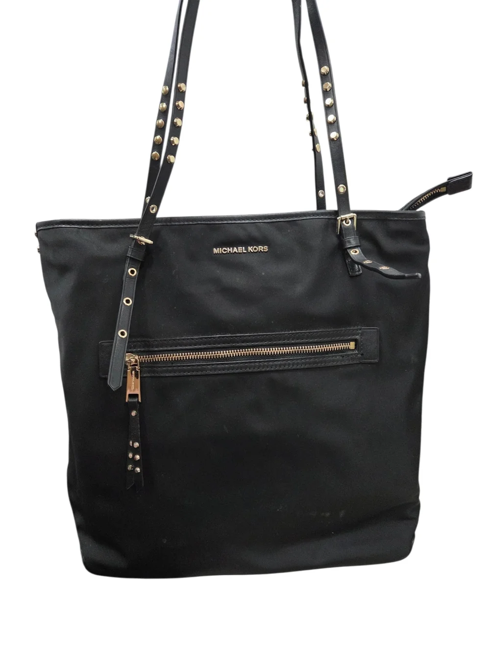 Michael Kors Leila Large Nylon Tote in Black